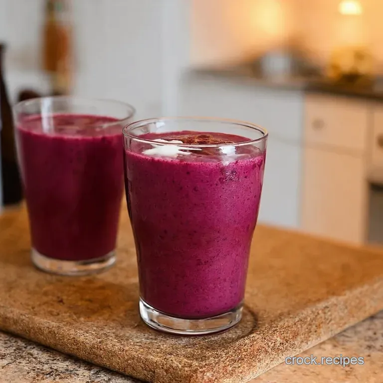 Berry Bliss Yogurt Smoothie presentation