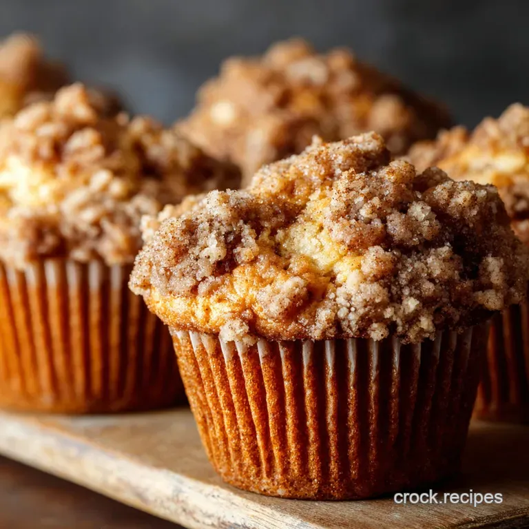 Cinnamon Muffins The Classic Crumb Topping Recipe for BakeryStyle Domes