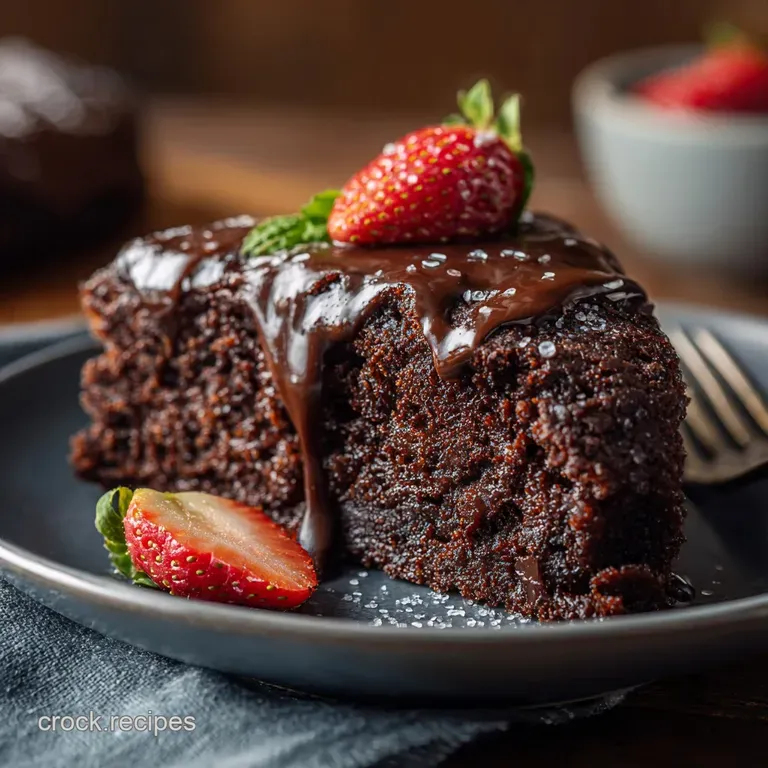 The Great British Keto Bake Dark Chocolate Mayonnaise Dream Cake presentation