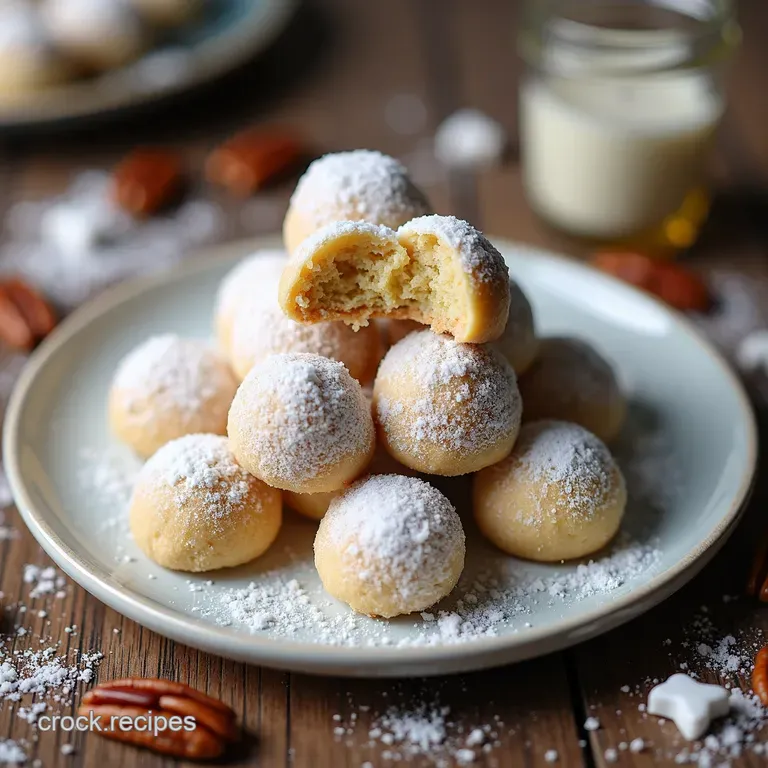 Buttery Bliss The Ultimate NoFuss Pecan Snowball Cookies