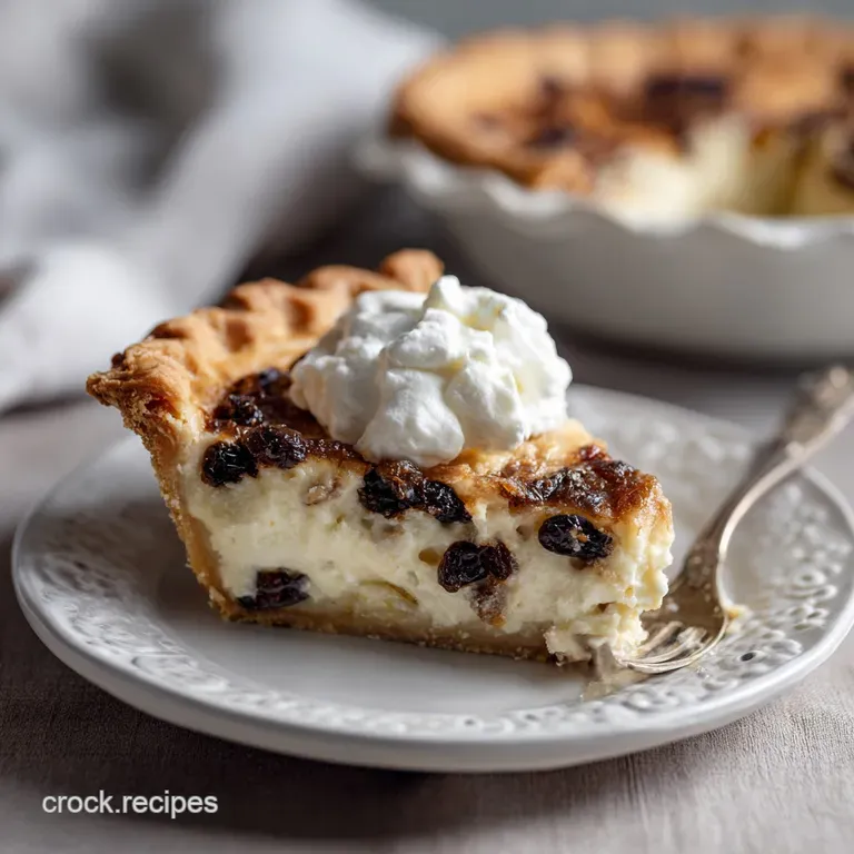 Sour Cream Raisin Pie: the Ultimate Comfort Custard presentation