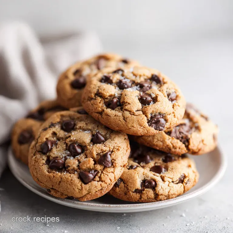 A festive arrangement of perfectly baked chocolate chip cookies on a rustic wooden board.