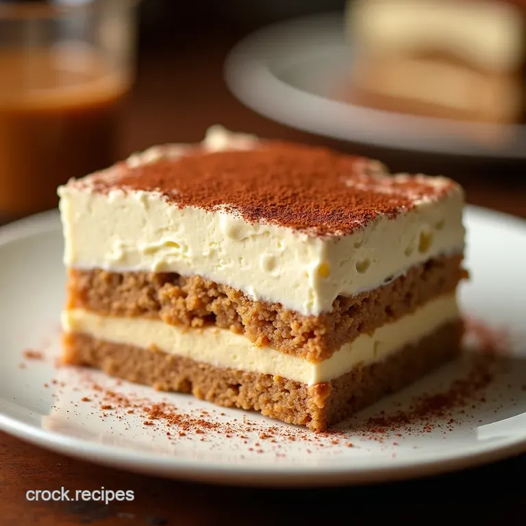 Biscoff Bliss an Easy Nobake Tiramisu presentation