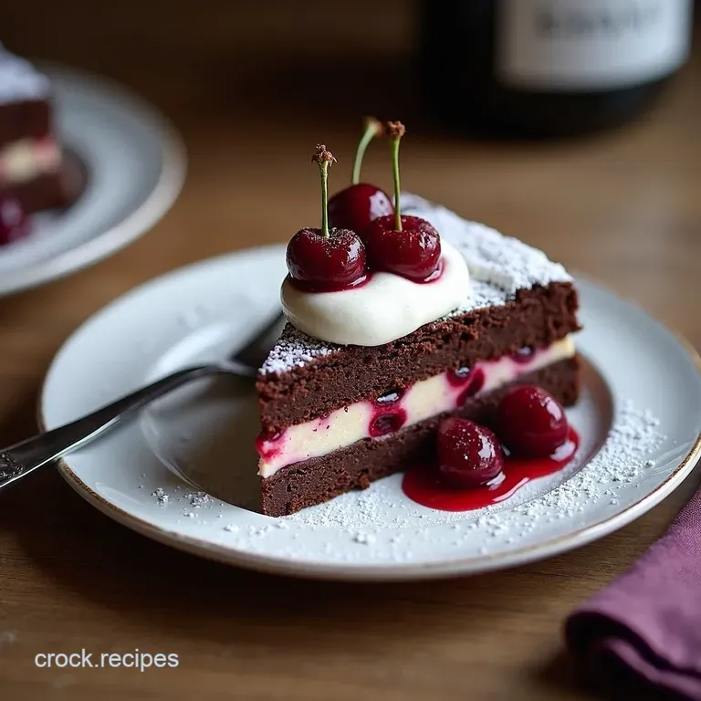The Ultimate Black Forest Gateau Moist Chocolate Sponge Spiced Cherries and Kirsch Whipped Cream