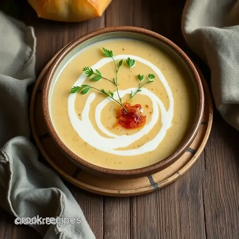 Smoky Celeriac Soup: A Creamy Comfort in Every Spoonful presentation