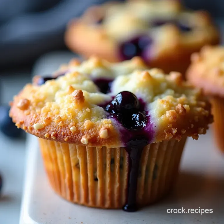 Blueberry Burst Muffins Moist Domed CrumbTopped