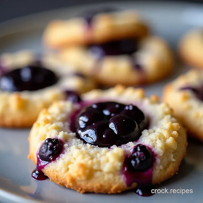 Heavenly Blueberry Crumble Cookies Soft Centers Golden Edges