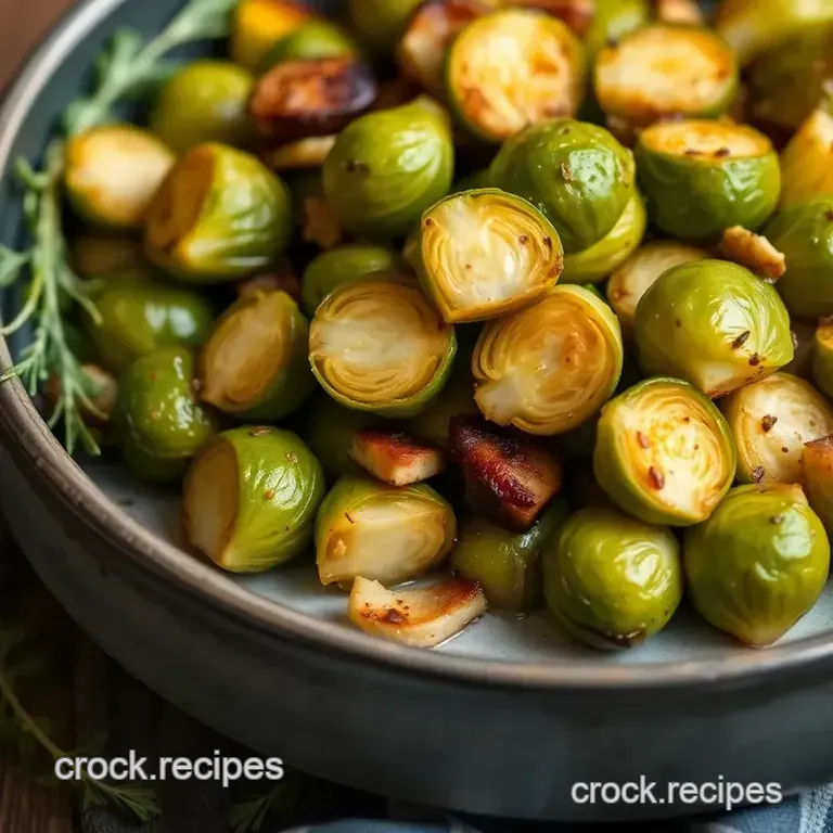 Savory Braised Brussels Sprouts: A Simple and Flavorful Side presentation