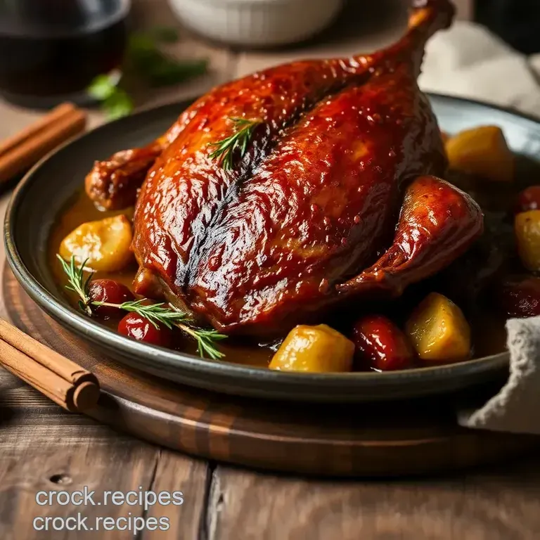 Braise Partridge with Wine &amp Cinnamon presentation