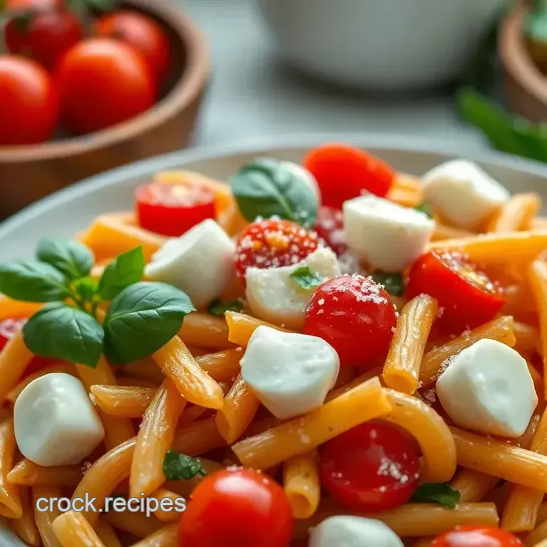 Bright Summer Pasta Salad with Cherry Tomatoes & Basil