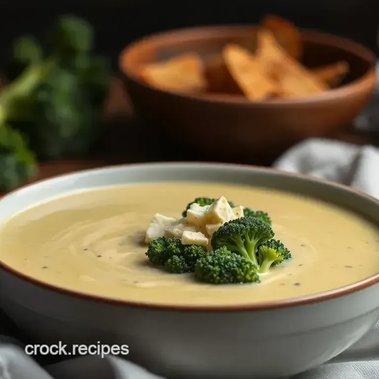 Heavenly Creamy Broccoli Soup with Goat Cheese