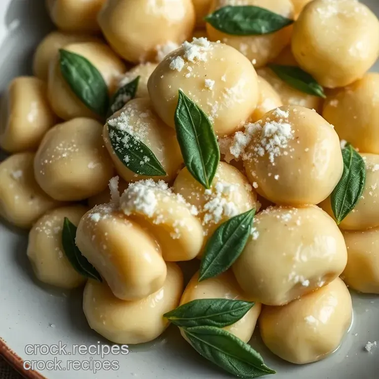 Brown Butter Sage Gnocchi presentation