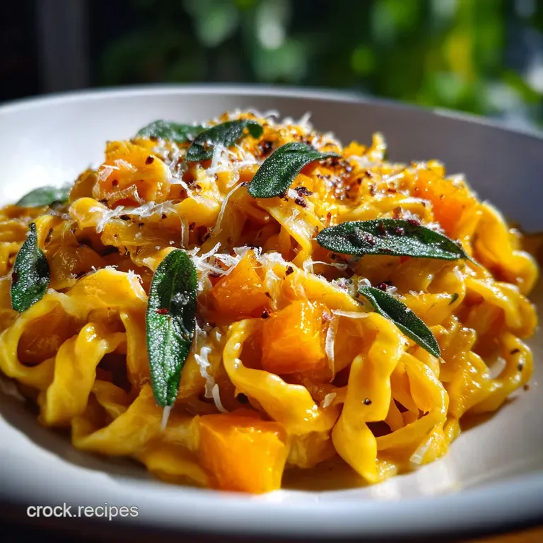 Brown Butter Sage Butternut Squash Pasta with Crispy Sage