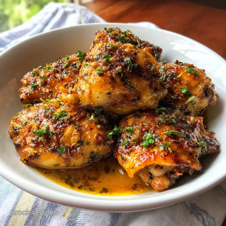 Slow Cooker Brown Sugar Garlic Chicken