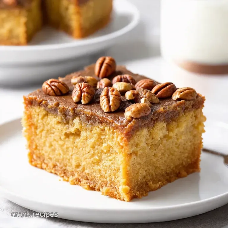 Butter Pecan Praline Poke Cake