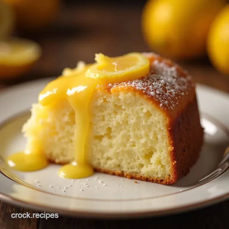 The Sunlit Secret Ultimate Buttermilk Lemon Drizzle Cake presentation
