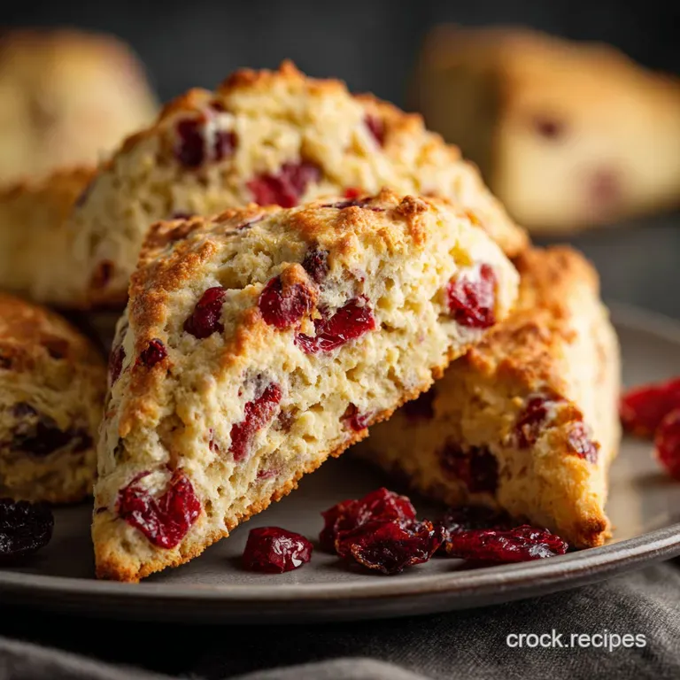 Keto Cranberry Orange Scones: Properly Buttery and Perfectly Zesty presentation