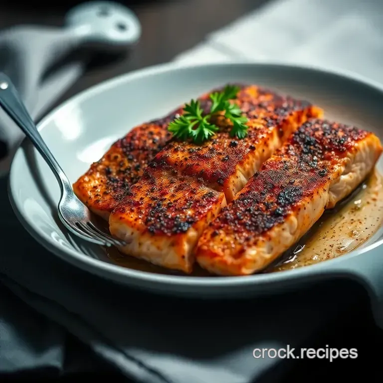 Cajun-Style Blackened Salmon: A Flavor Explosion presentation