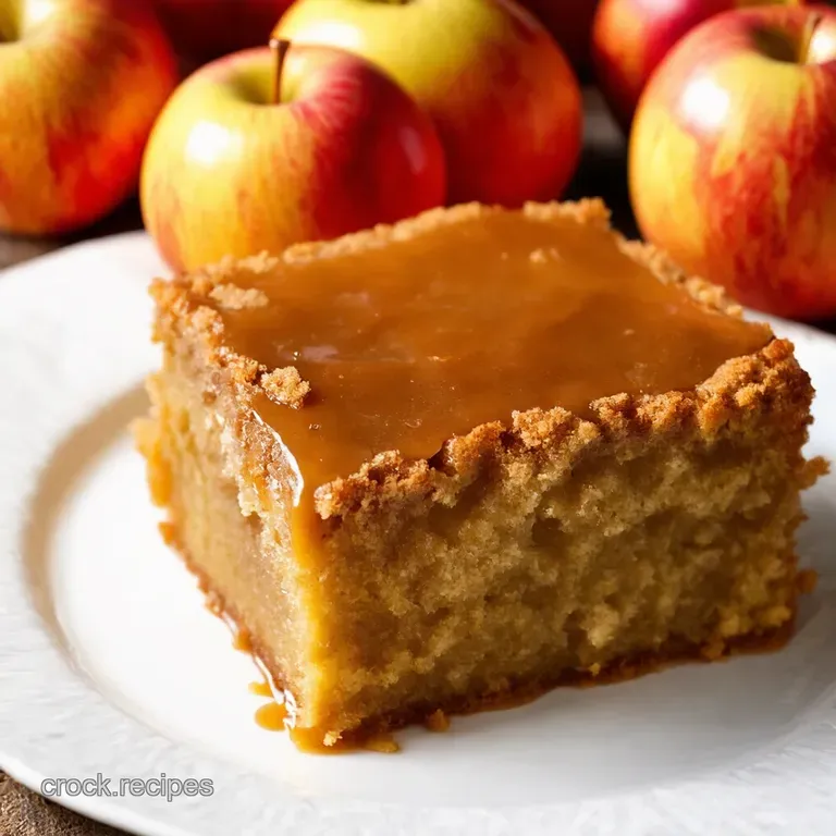 Caramel Apple Crumble UpsideDown Cake
