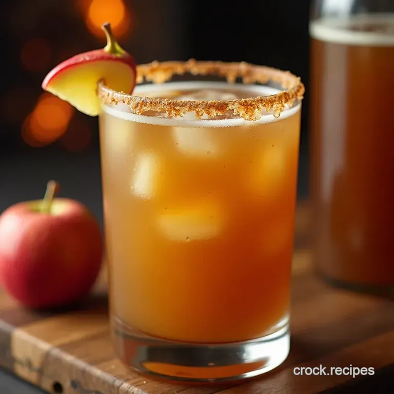 The Bonfire Bliss Caramel Apple Pie Punch Mocktail Nonalcoholic presentation