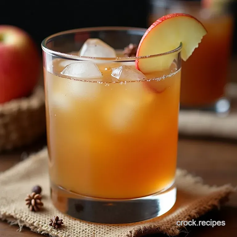 The Bonfire Bliss Caramel Apple Pie Punch Mocktail NonAlcoholic