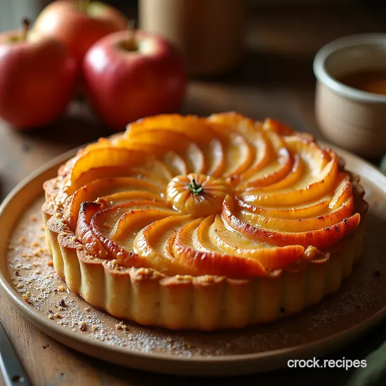 The Upsidedown Delight Perfect French Caramel Apple Tarte Tatin presentation