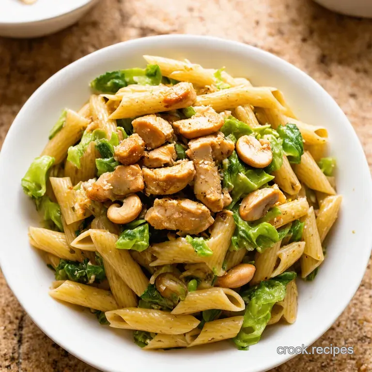 Cashew Chicken Pasta Salad a Taste of the Orient presentation