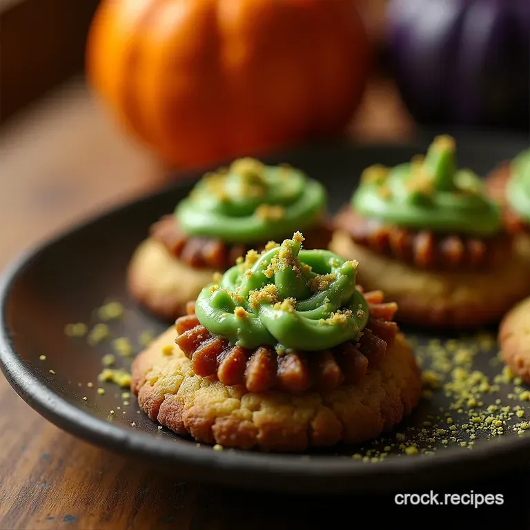 The Bewitching Brew Spooky Greenfilled Halloween Cauldron Cookies presentation