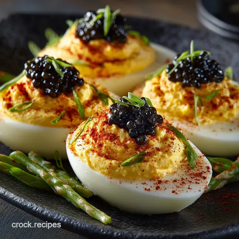 Silky Deviled Eggs with Caviar The Gentrys Garnish Recipe
