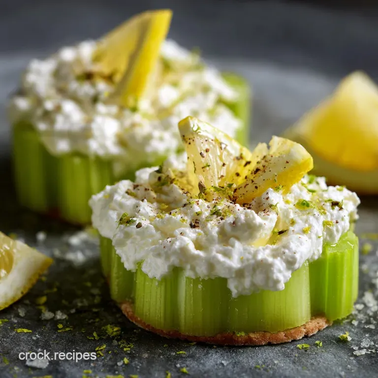 Celery Snacks The Celery Boat Fleet with Whipped Feta and Dill