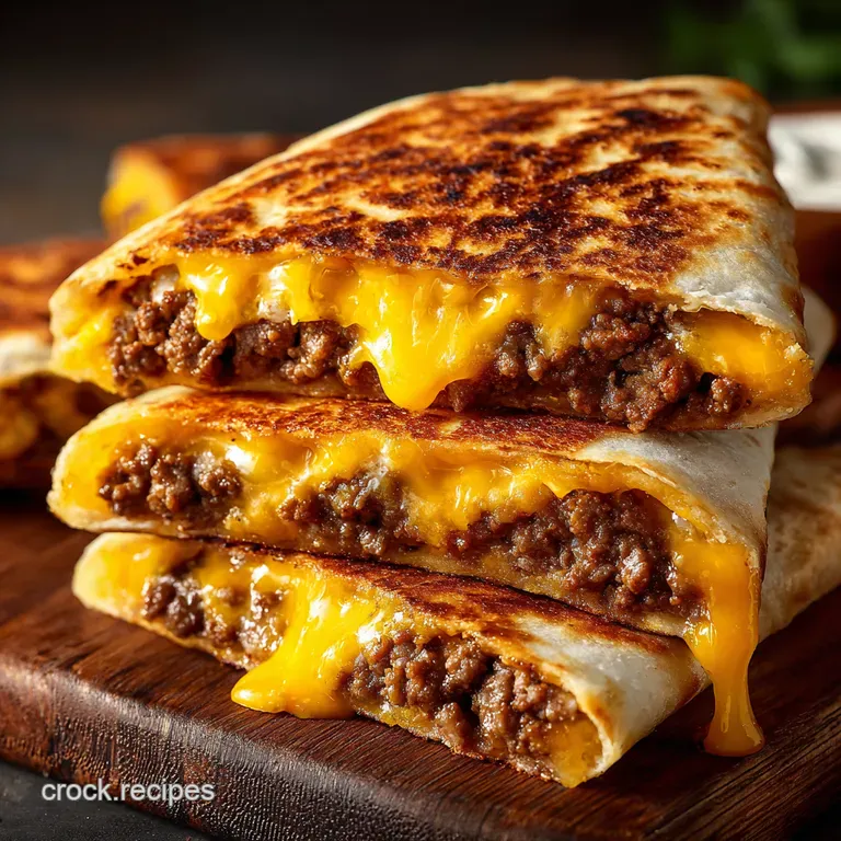 Cheeseburger Quesadilla Recipe My Quick Easy Burger Twist
