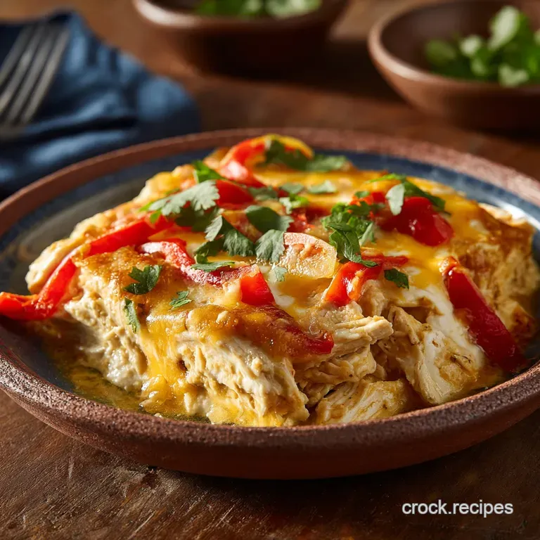 Cheesy Chicken Fajita Casserole: the Ultimate One-Dish Comfort Food presentation