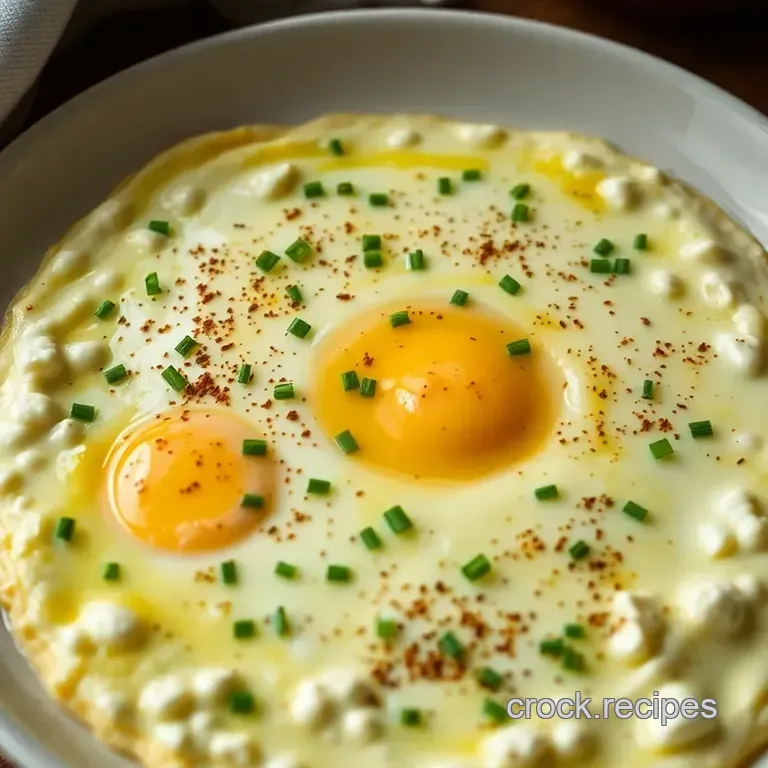 Cheesy Cottage Cheese Egg Scramble presentation