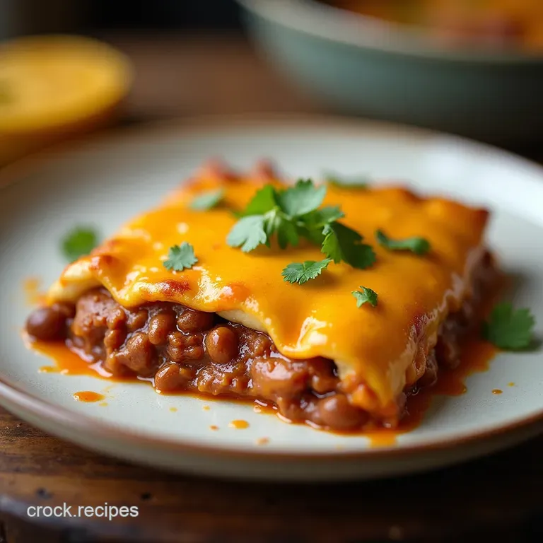 Ultimate Cheesy Enchilada Chili Casserole Recipe
