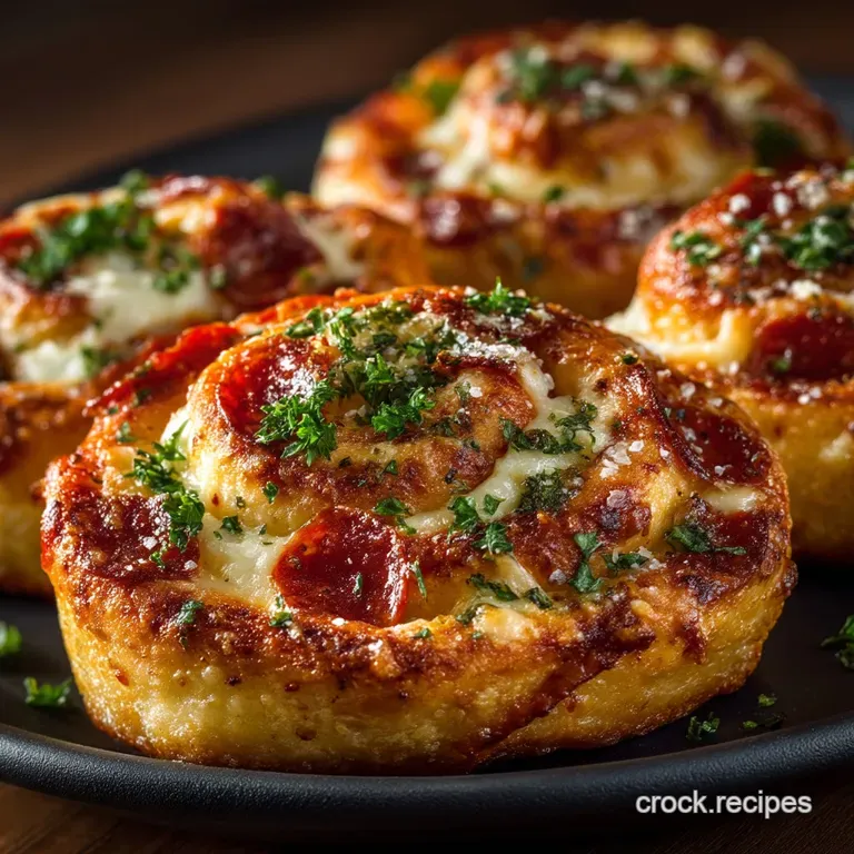 Cheesy Pepperoni Whirls The Ultimate ItalianAmerican Pinwheel Snack presentation