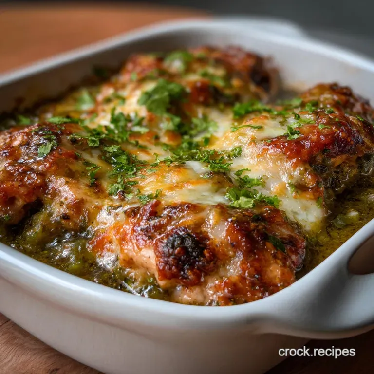Salsa Verde Chicken Bake: the Ultimate One-Pan Wonder presentation