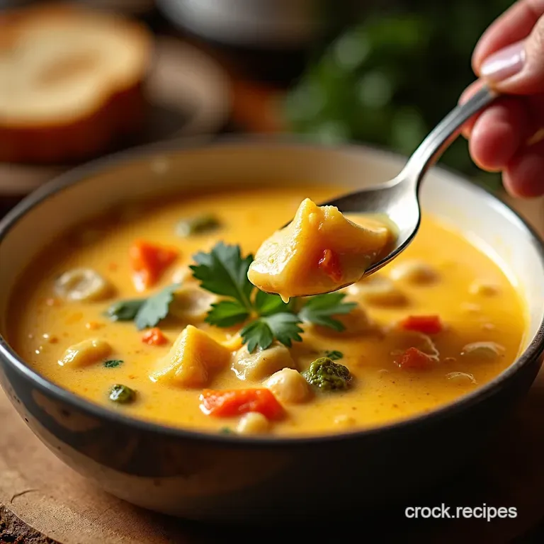 The Ultimate Cheesy Dream Creamy Vegetable Soup a Velvety Weeknight Winner presentation