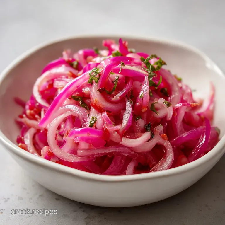 Pickled Onions: Bright Pink Crunchy Quick Recipe