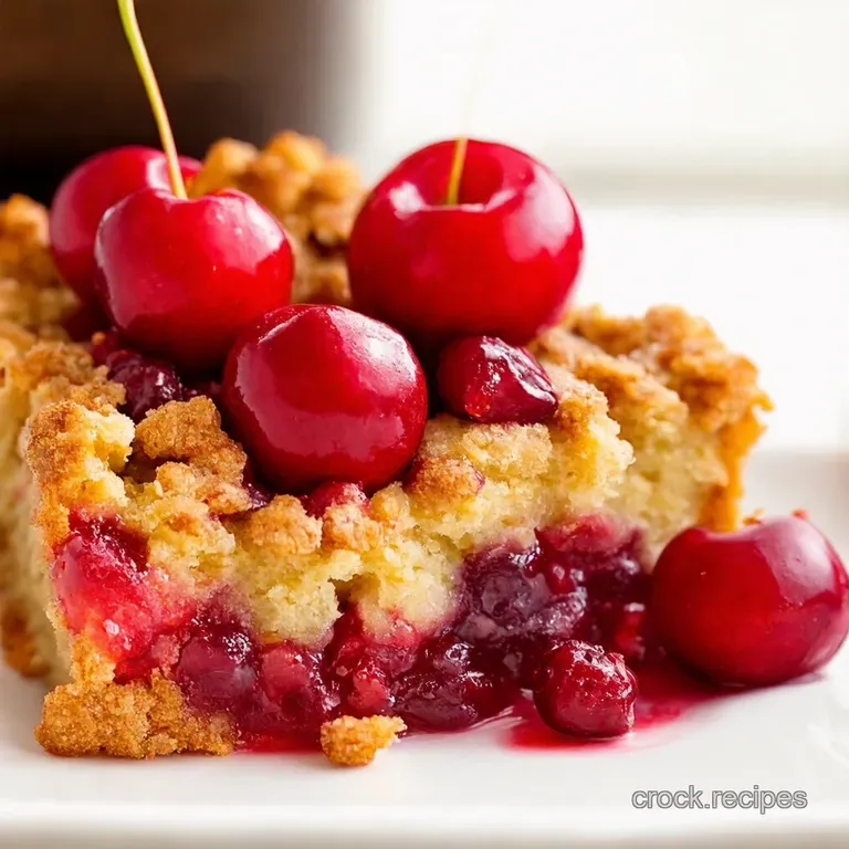 Cherry Jubilee Crisp A Summer Classic with a Twist presentation