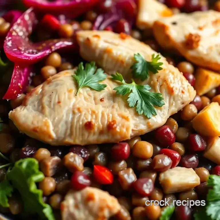 Chicken & Beetroot Lentil Salad
