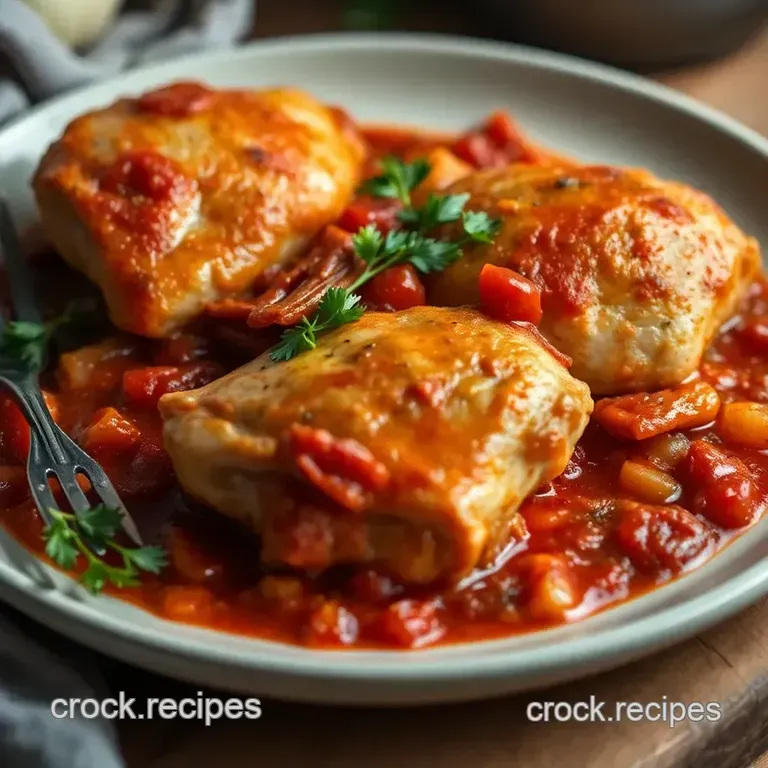 Chicken Cacciatore presentation