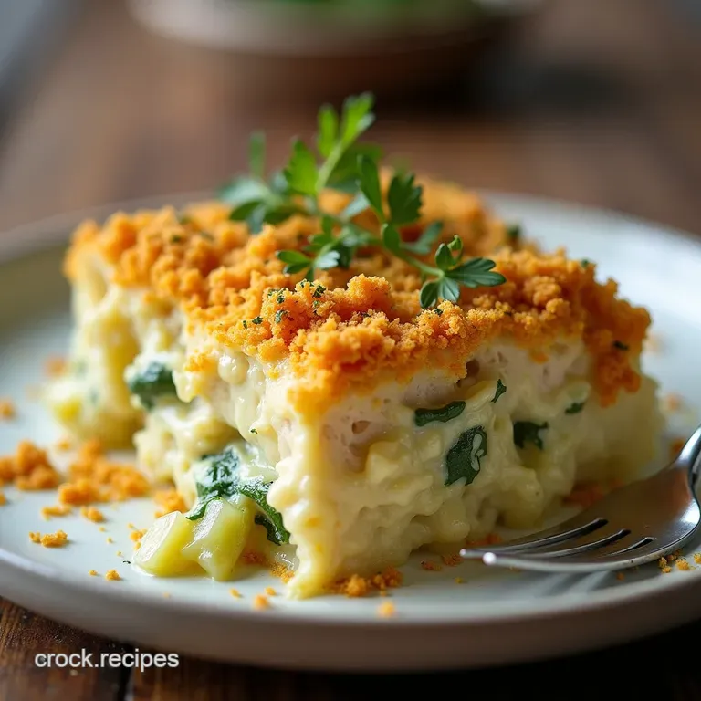 The Ultimate Weeknight Hug Creamy Chicken Leek Bake with Golden Herbed Crumb