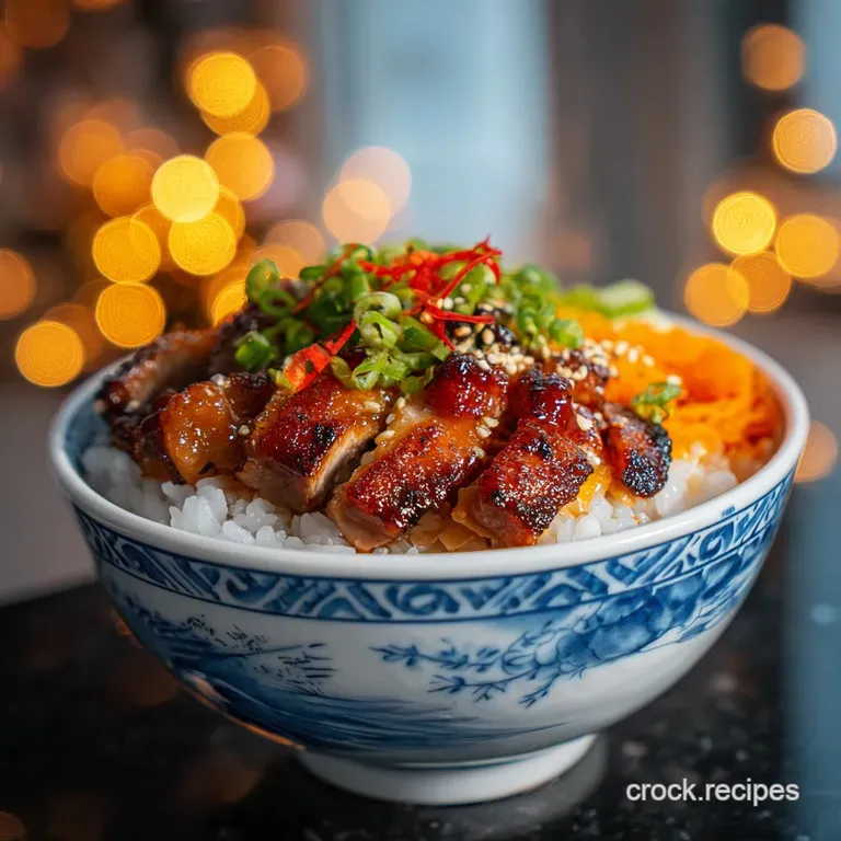 Delicious Chicken Rice Bowl: Savory and Quick