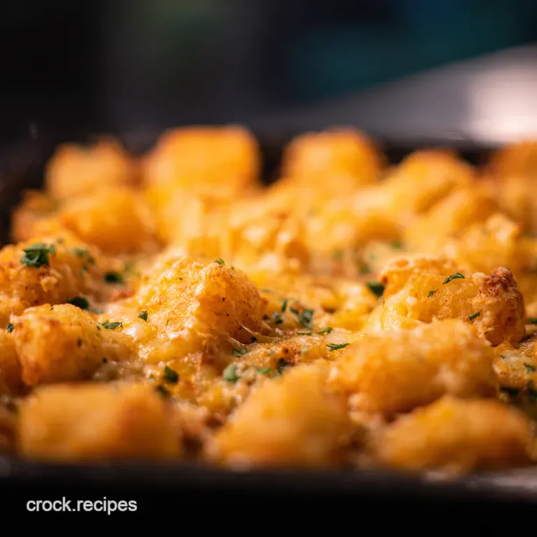 Chicken Tater Tot Casserole presentation