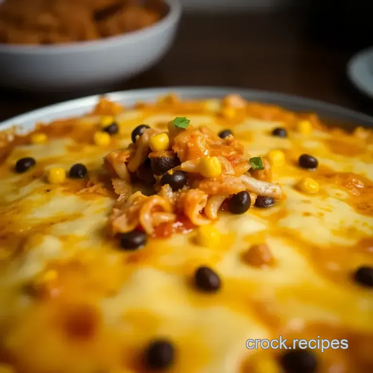 Chicken Tortilla Casserole: A Cheesy Delight presentation