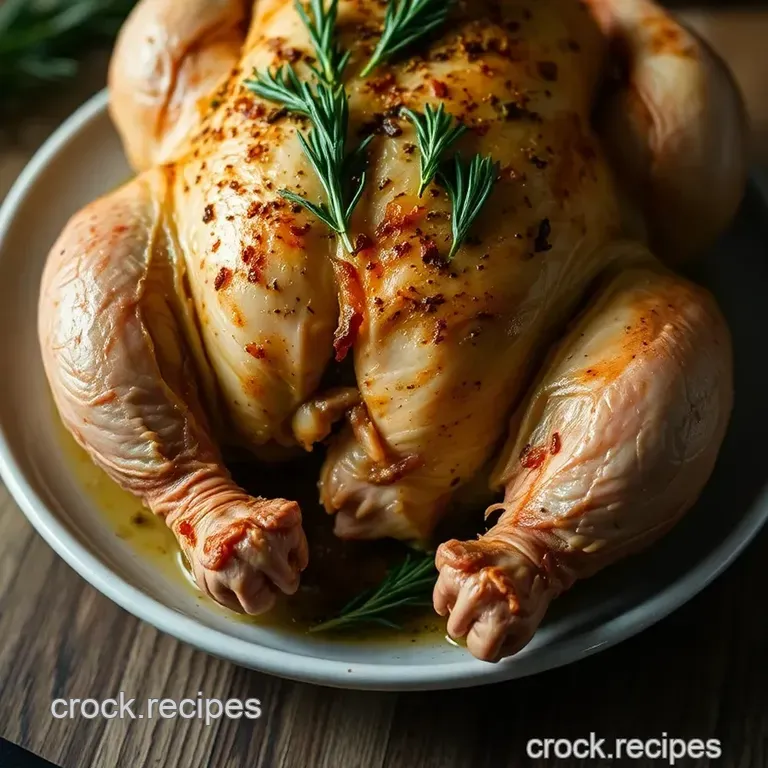 Chicken with Feathers on Feet presentation