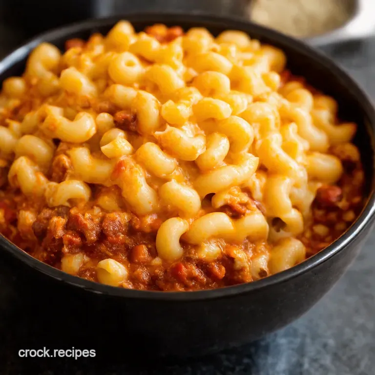 Chili Mac & Cheese: A Hearty Homemade Hug in a Bowl presentation