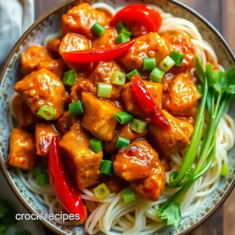 Chilli Chicken with Honey & Soy presentation