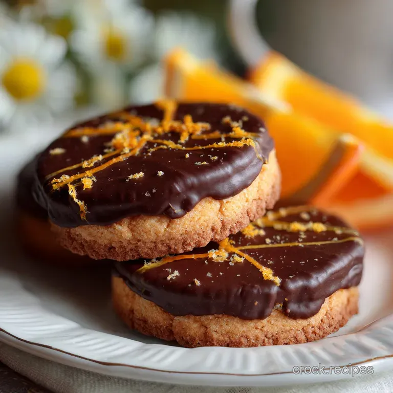 Chocolate Orange Shortbread Cookies Recipe