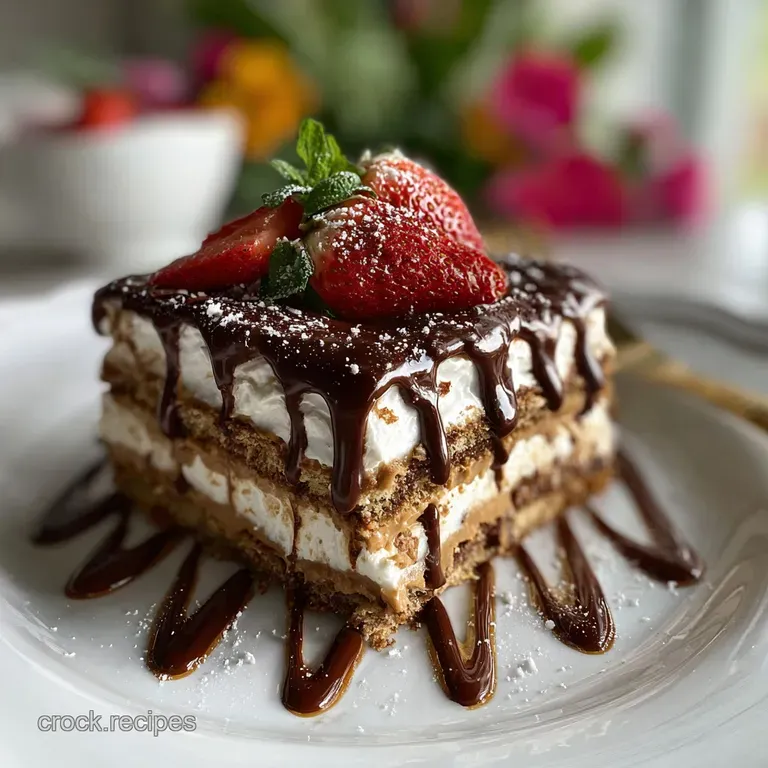 Chocolate Peanut Butter Lasagna